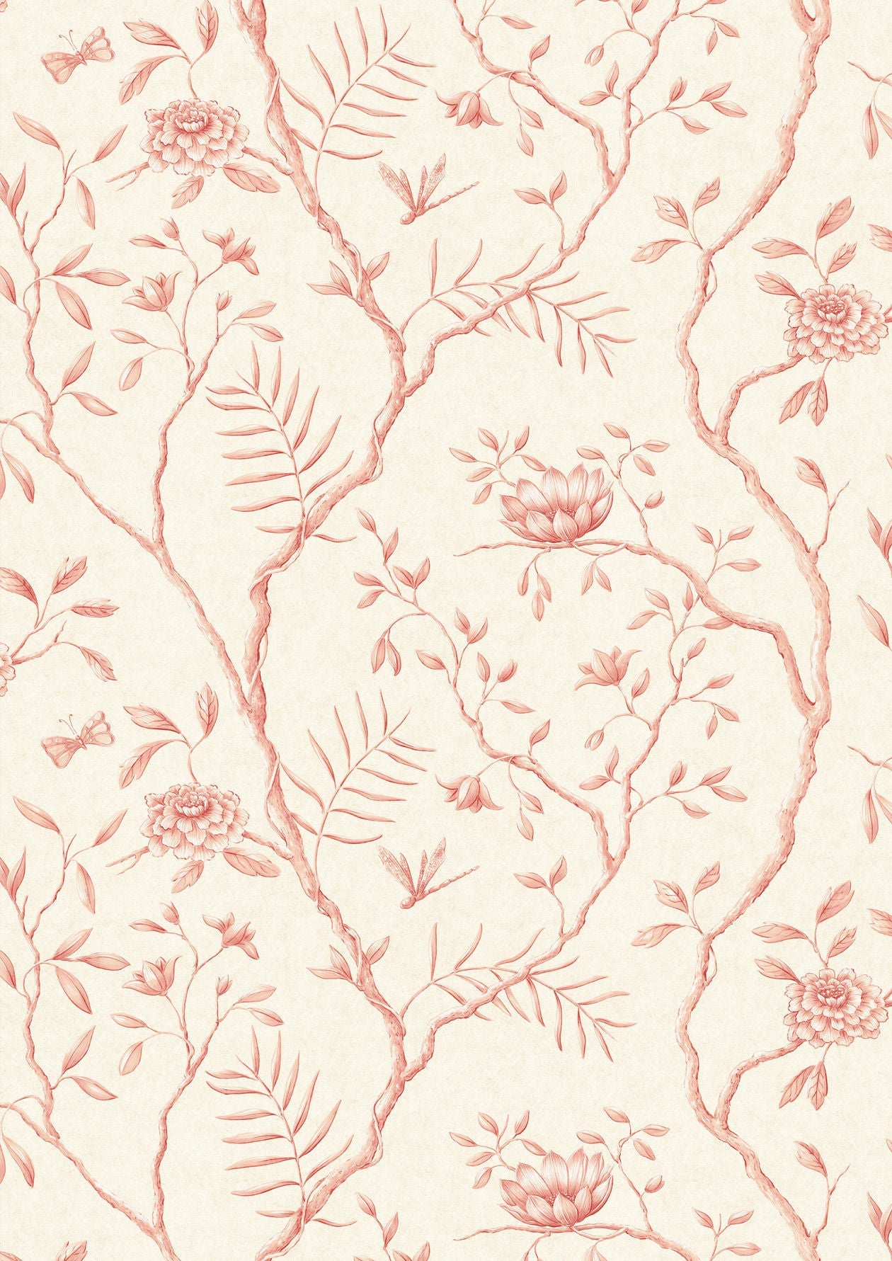 Jasper Peony Wallpaper - Rose