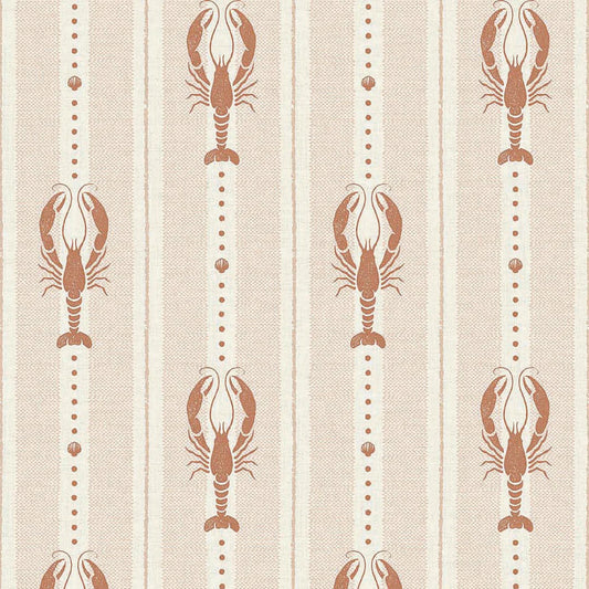 Jersey Lobster Wallpaper - Autumn Spice - Lucie Annabel
