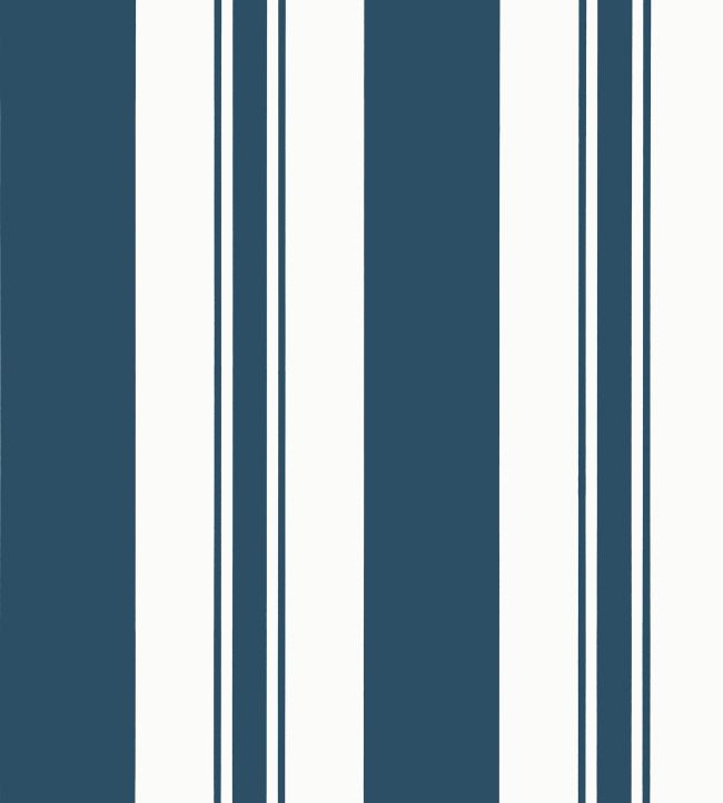 Keswick Stripe Wallpaper - Navy - AT23173 - Anna French