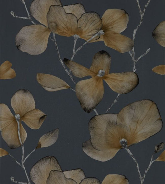 Kienze Wallpaper - Graphite/Gilver - HMWF111959 - Harlequin