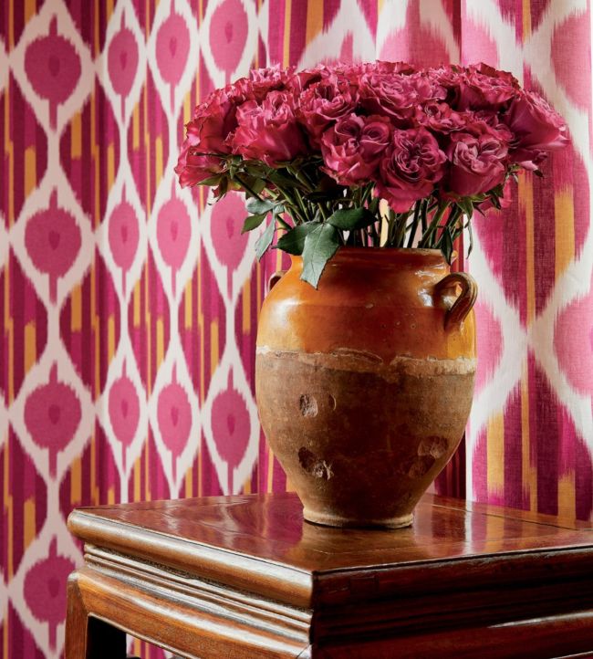Kimono Wallpaper - Fuchsia - AT9853 - Anna French