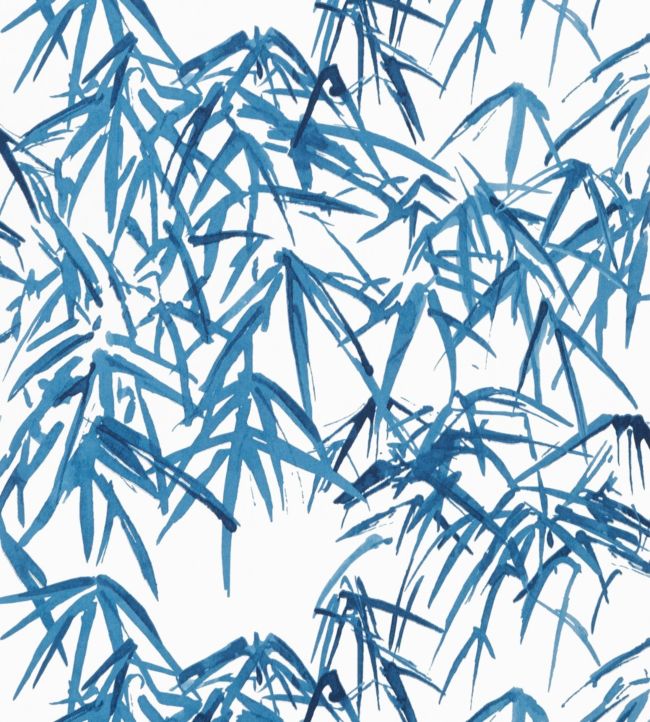 Kyoto Leaves Wallpaper - Navy - AT9867 - Anna French
