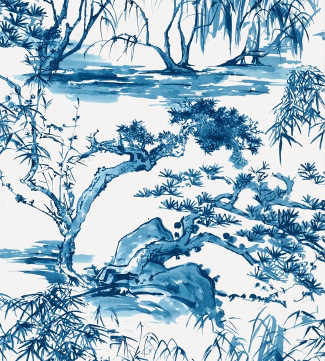 Kyoto Wallpaper - Navy - AT9826 - Anna French