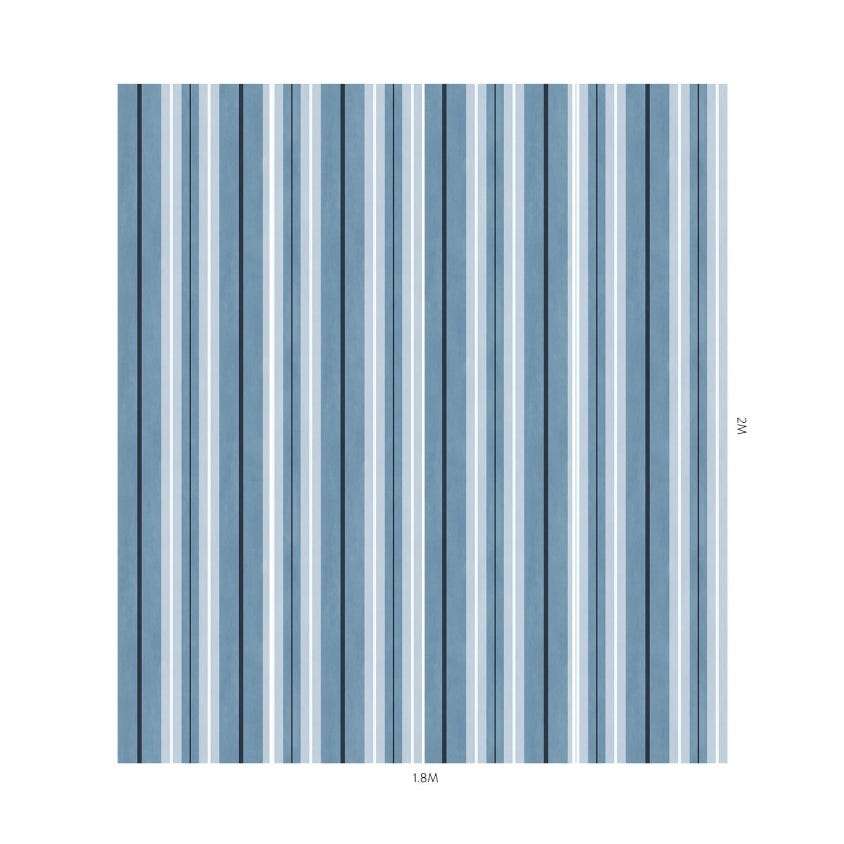 LAURISTON STRIPE Wallpaper - Sky - House of Hackney