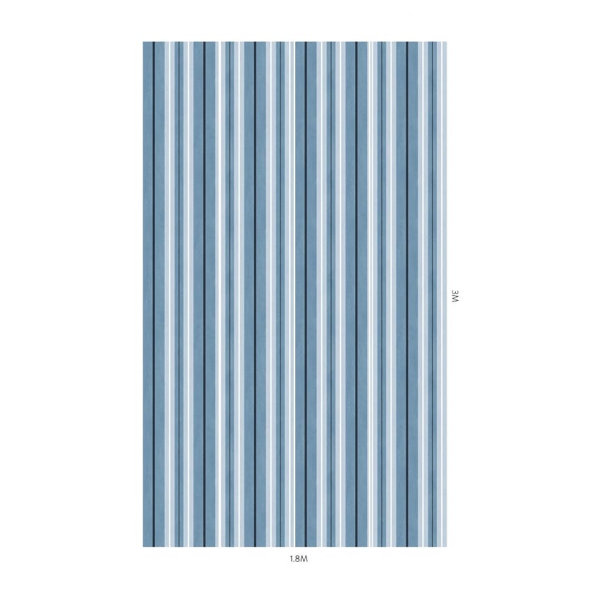 LAURISTON STRIPE Wallpaper - Sky - House of Hackney