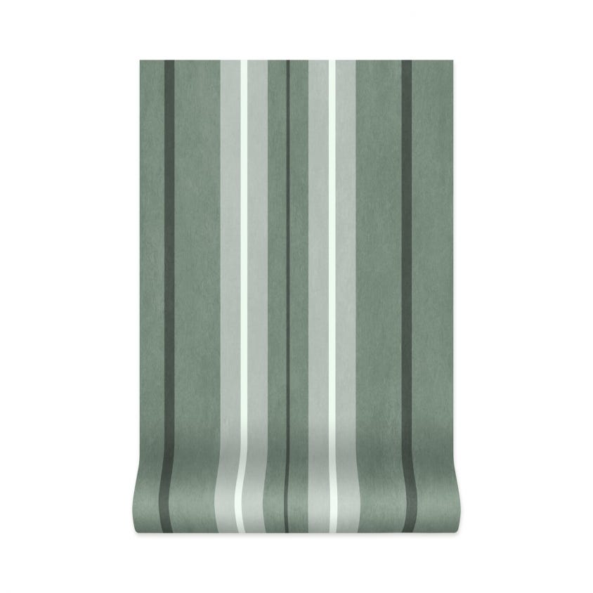 LAURISTON STRIPE Wallpaper - Verdigris - House of Hackney