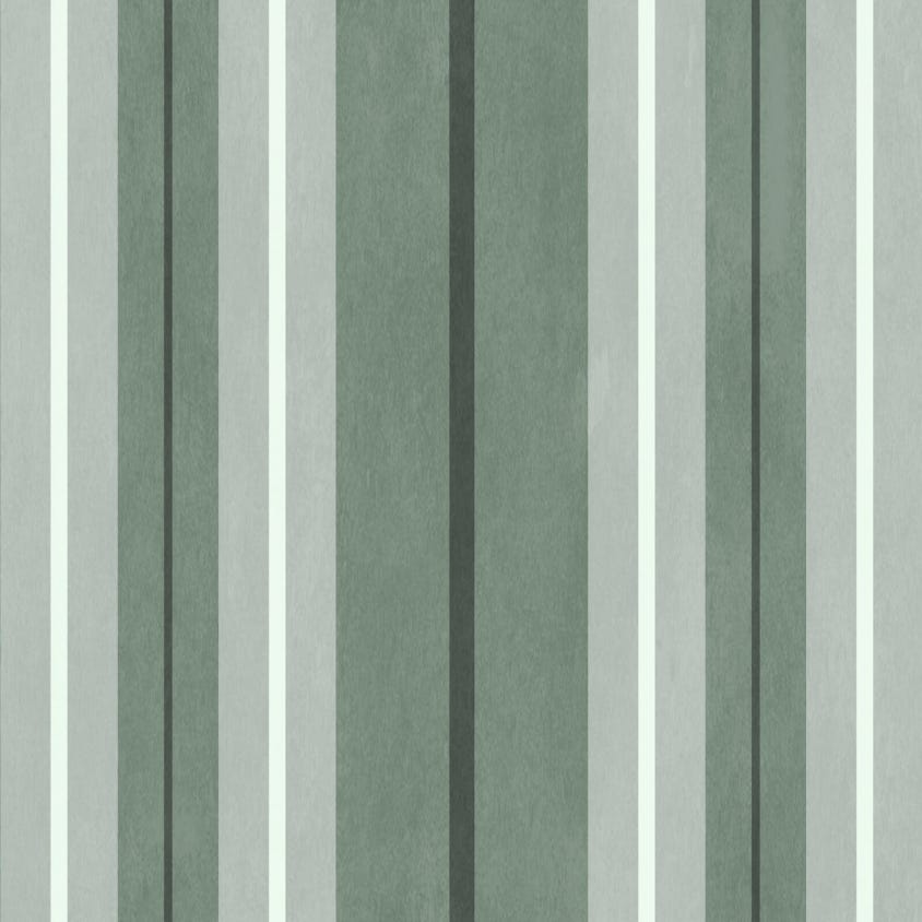 LAURISTON STRIPE Wallpaper - Verdigris - House of Hackney