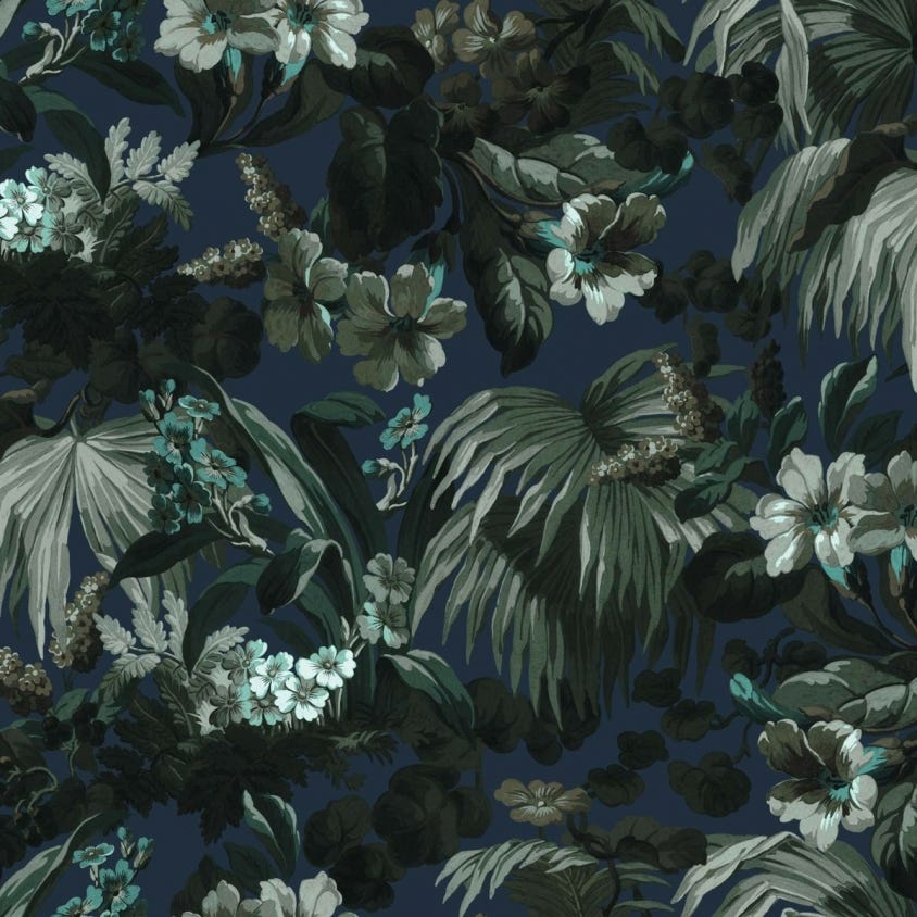 LIMERENCE Wallpaper - Blue Ink - House of Hackney