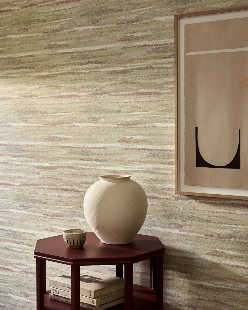 Lanata Wallpaper - Pink/Gold - J8013-02 - Jane Churchill