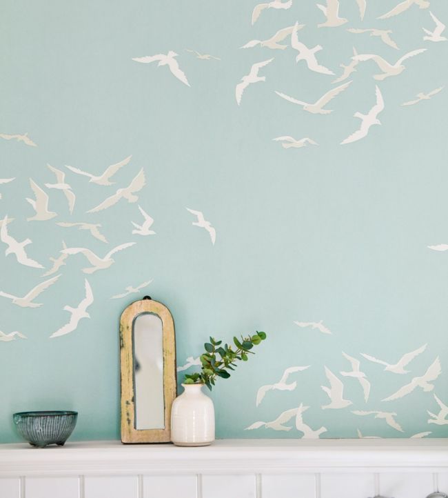Larina Wallpaper - Sky - DCOA216578 - Sanderson