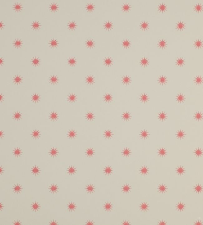 Larissa Wallpaper - Red/Cream - Colefax & Fowler