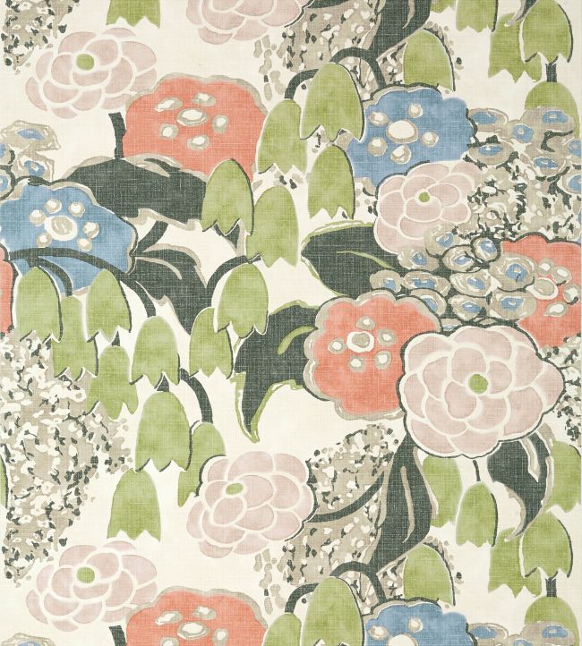 Laura Wallpaper - Blush and Green - AT23100 - Anna French