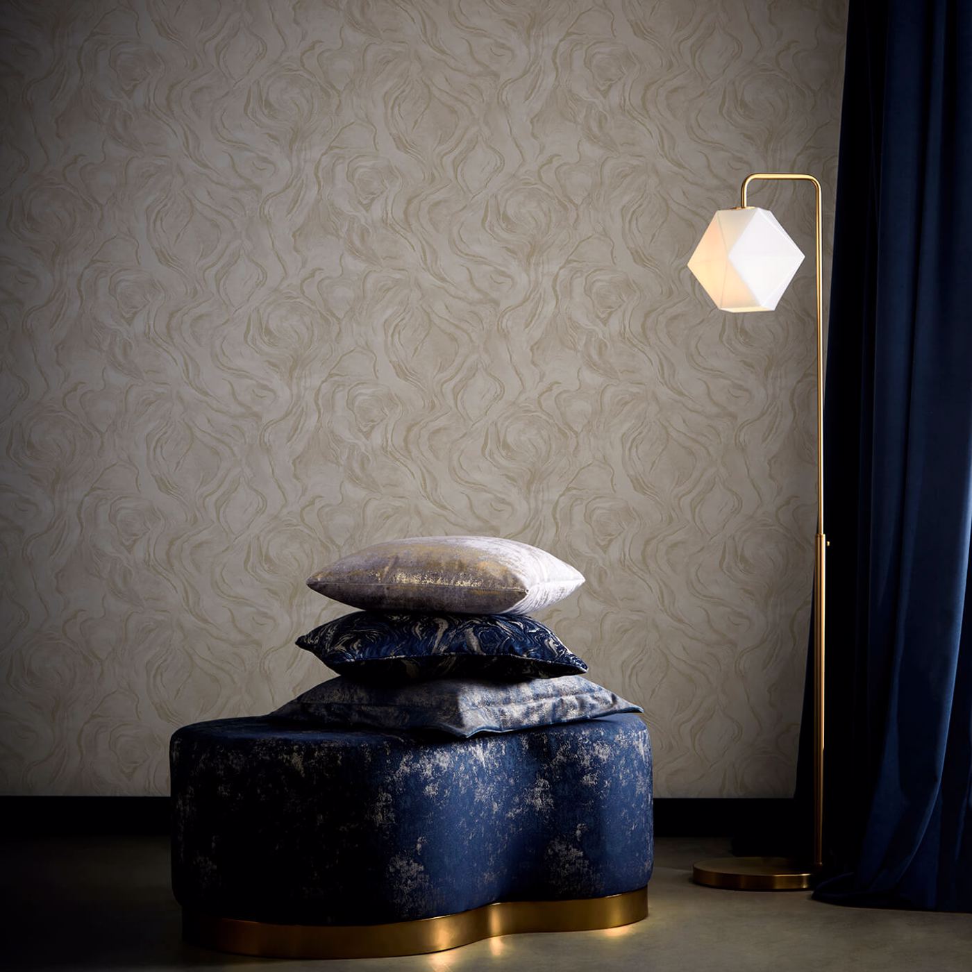 Lavico Wallpaper - Linen - Clarke & Clarke
