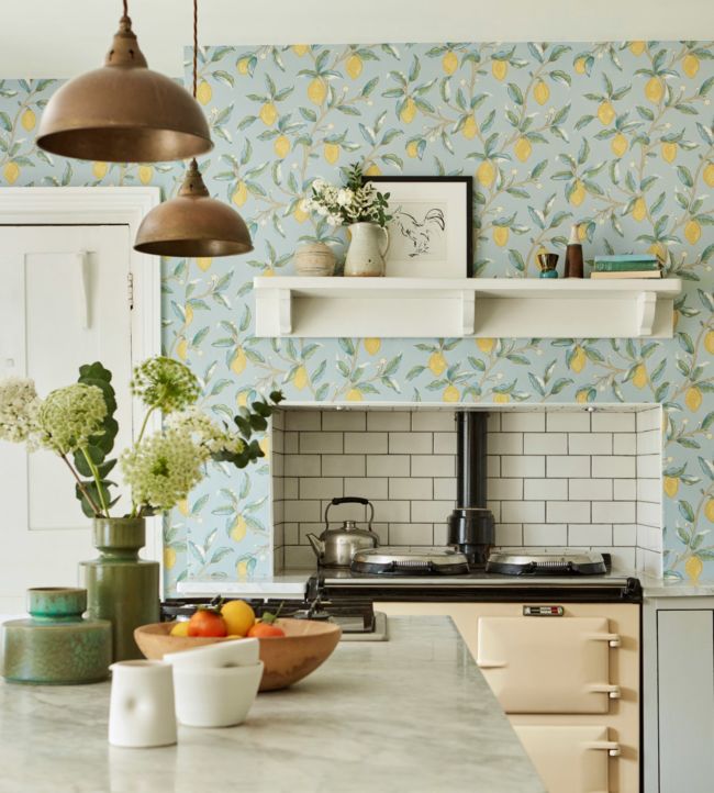 Lemon Tree Wallpaper - Bay Leaf - 216672 - Morris & Co