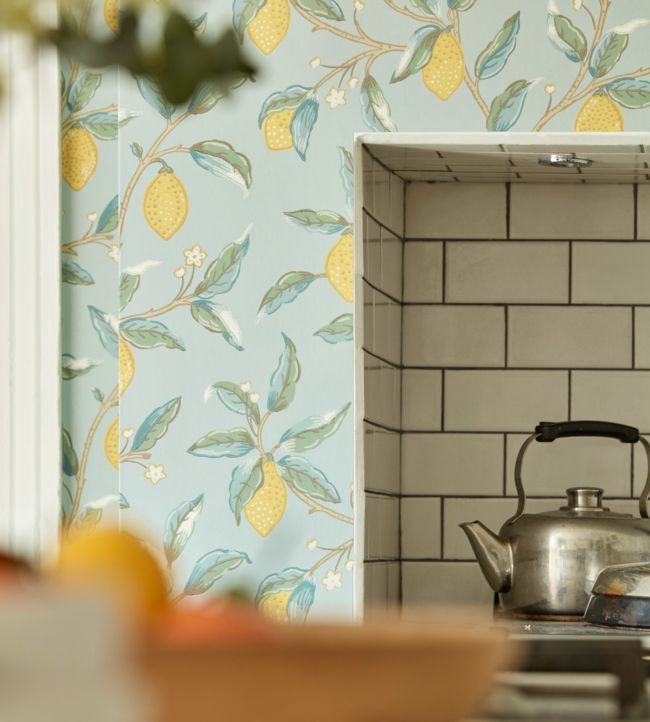 Lemon Tree Wallpaper - Bay Leaf - 216672 - Morris & Co