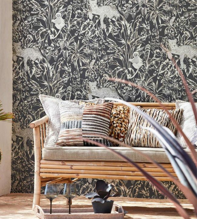 Lengau Wallpaper - Slate - HMIW112251 - Harlequin