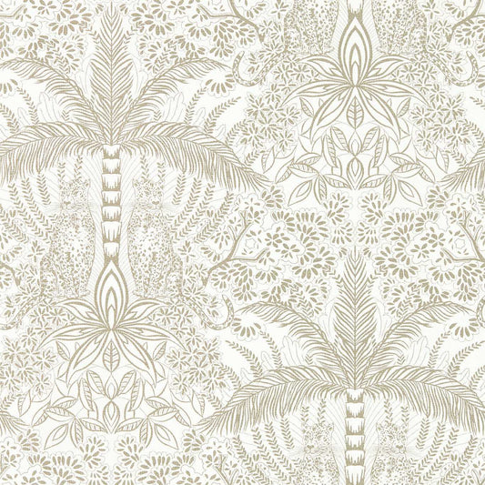 Leopardo Wallpaper - Gold/Ivory - Clarke & Clarke