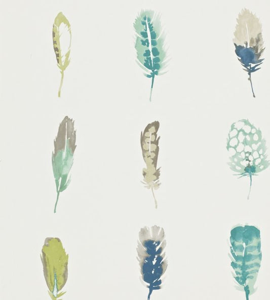 Limosa Wallpaper - Lagoon / Zest / Gooseberry - HAMA111074 - Harlequin