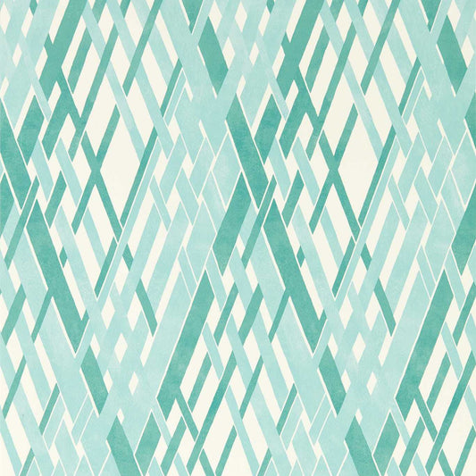 Locronan Wallpaper - Aqua/First Light - HRTW113124 - Harlequin