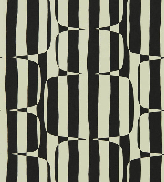 Lohko Stripe Wallpaper - Liquorice - NBIW113038 - Scion
