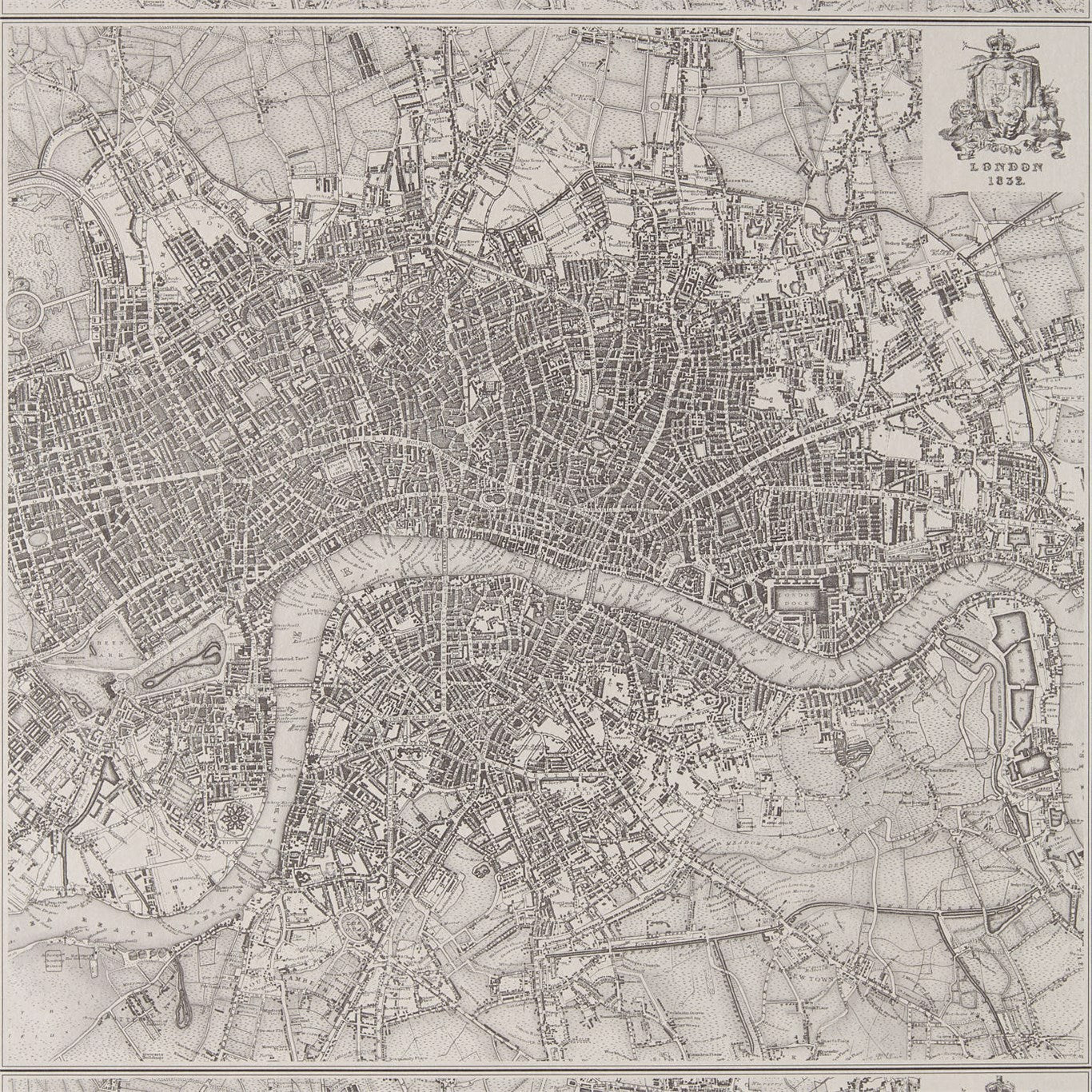 London 1832 Wallpaper - Silver - ZPHA312623 - Zoffany