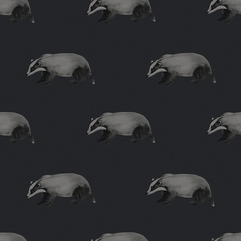 Lord Brocktree Wallpaper - Oxford Blue - Lucie Annabel