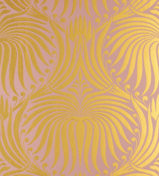 Lotus Wallpaper - Gold - 2070 - Farrow & Ball