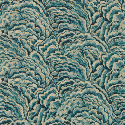 Lumino Wallpaper - Kingfisher/Gilver - Clarke & Clarke