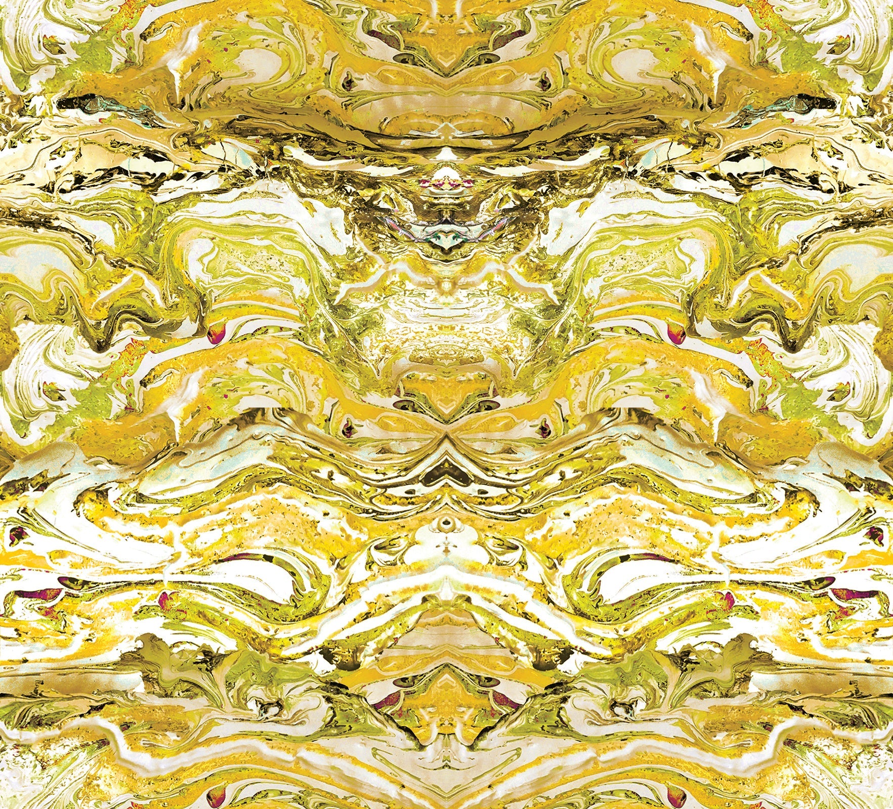 Marbled Fabric - Citrine - Petronella Hall