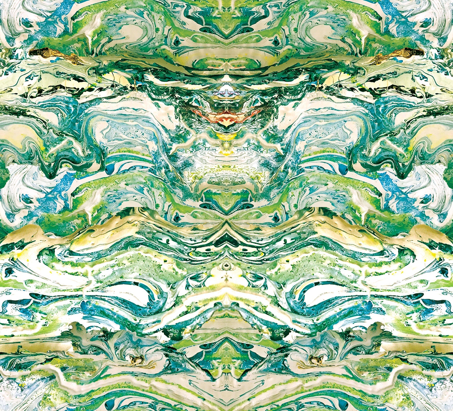 Marbled Fabric - Jade - Petronella Hall