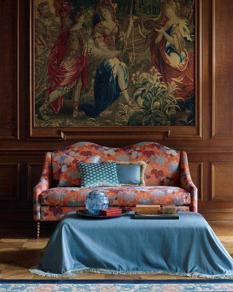 Lazare Fabric - Blue - Manuel Canovas