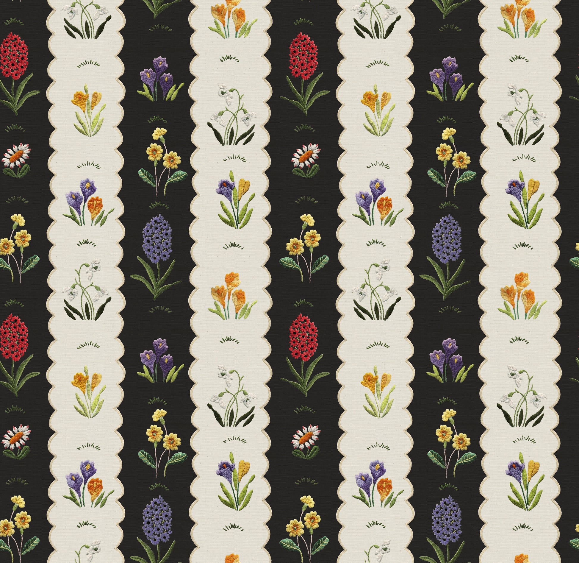 Mavis Wallpaper - Black - Wear The Walls