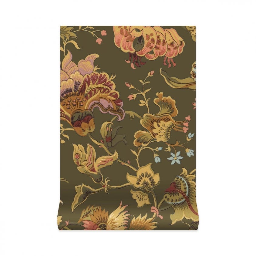 MAJORELLE Wallpaper - Moss-Green - House of Hackney