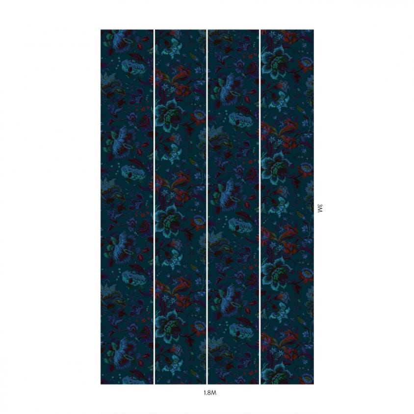 MAJORELLE Wallpaper - Petrol - House of Hackney