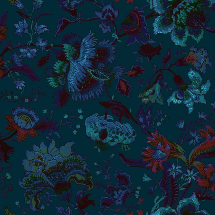 MAJORELLE Wallpaper - Petrol - House of Hackney