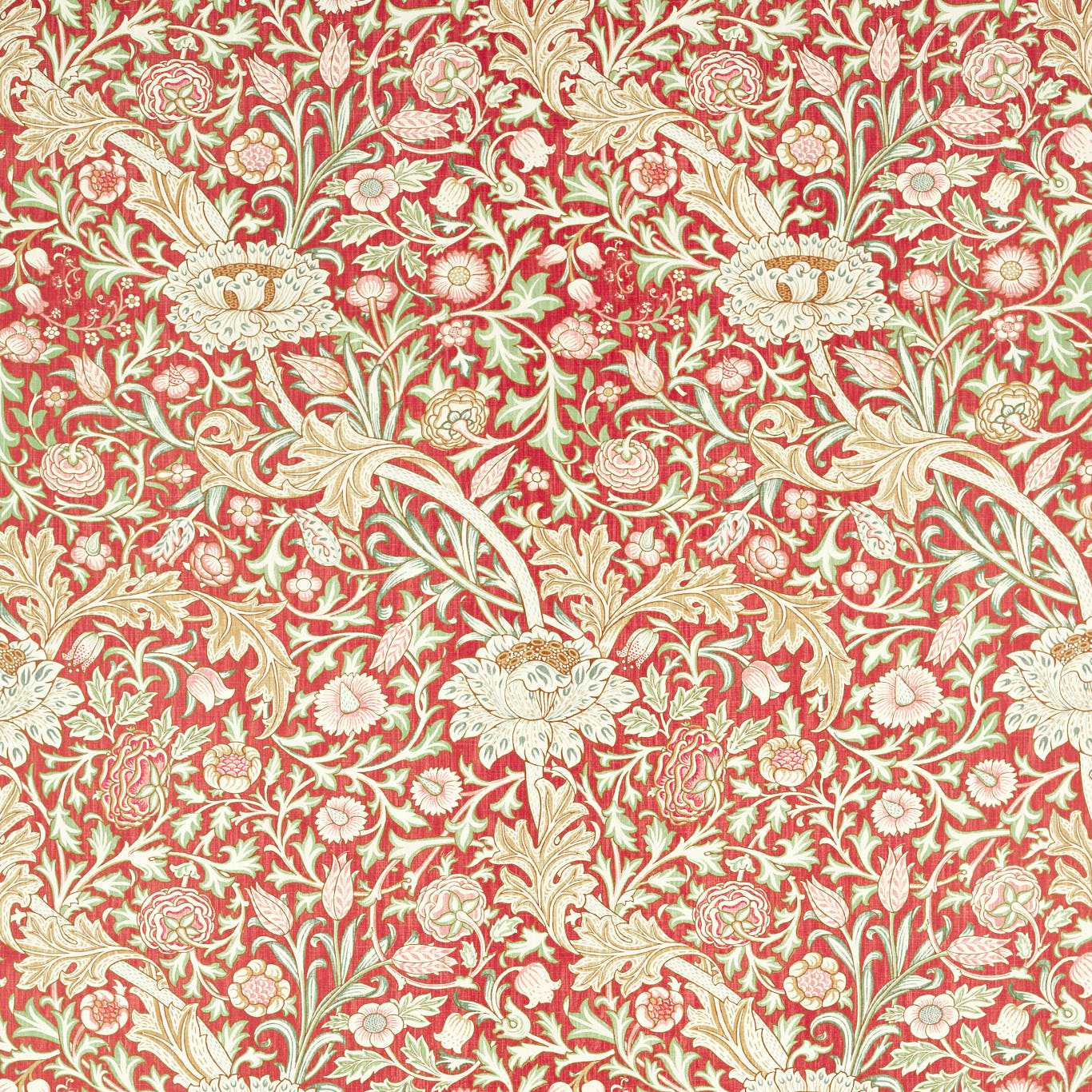 Trent Red House Fabric