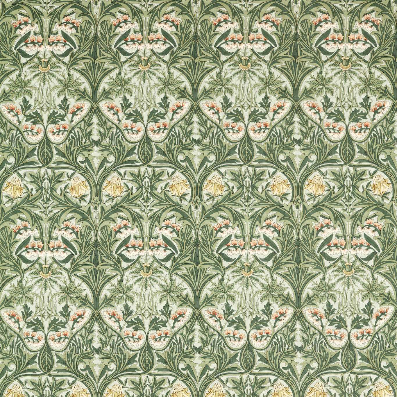 Bluebell Leafy Arbour Fabric