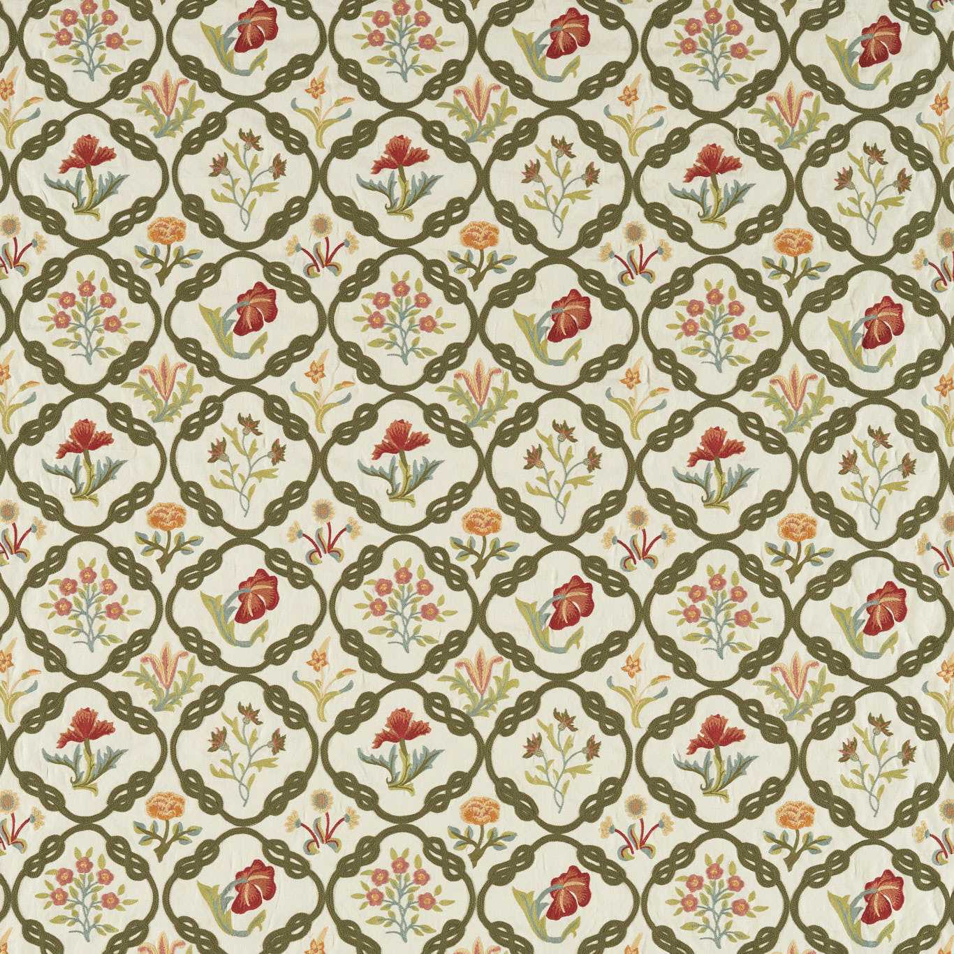 May’s Coverlet Twining Vine Fabric