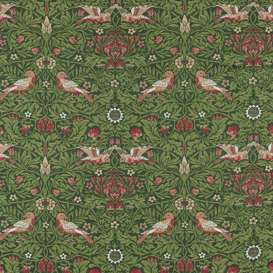 Bird Tapestry Tump Green Fabric