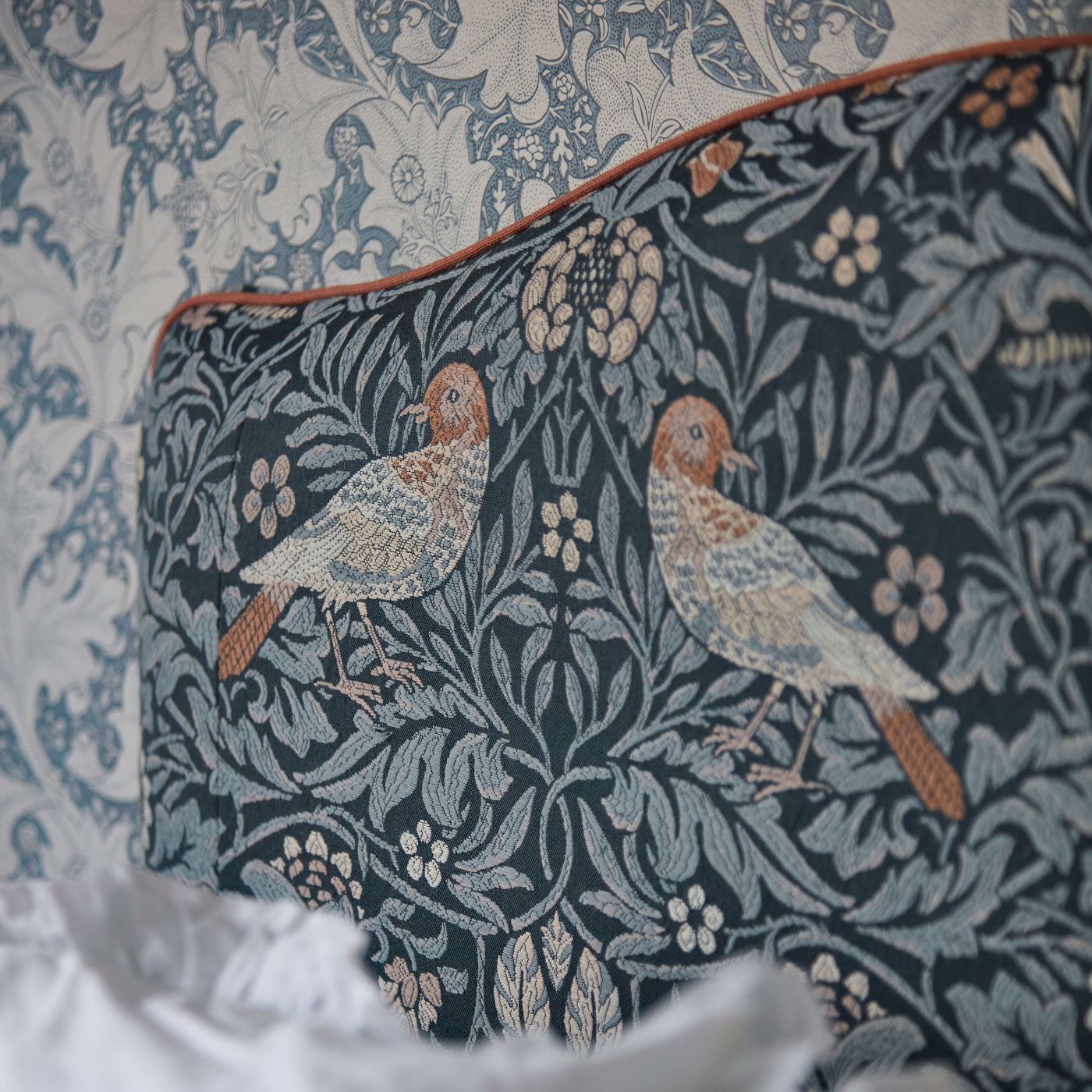 Bird Tapestry Webb’s Blue Room Fabric