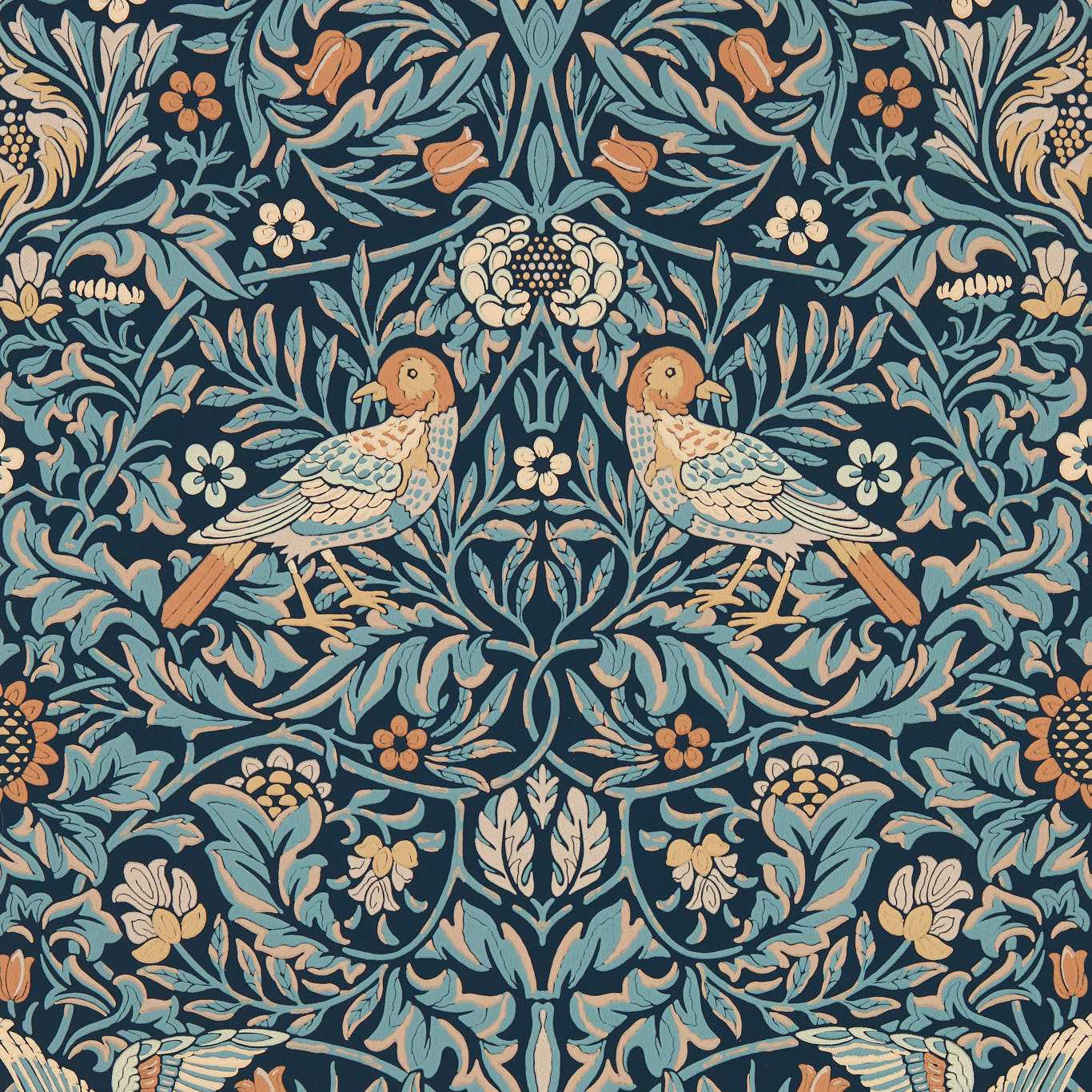Bird Webb’s Blue Wallpaper