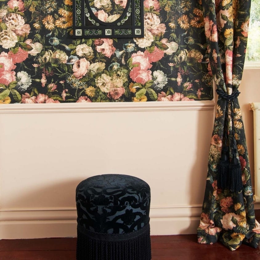 MIDNIGHT GARDEN Wallpaper - Multi - House of Hackney