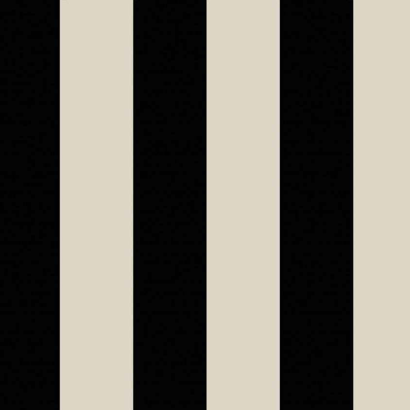MONO STRIPE Wallpaper - Off-Black & Oyster - House of Hackney