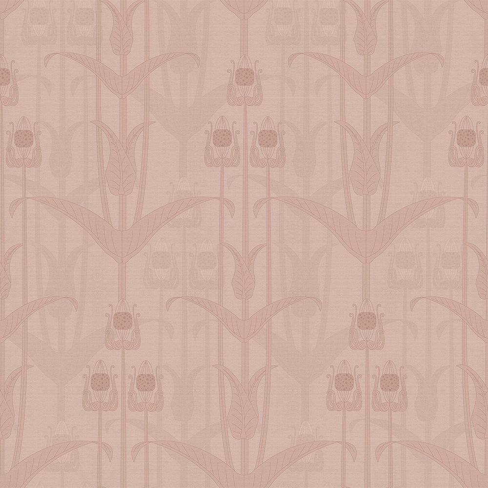 Mackintosh Wallpaper - Dusty Pink - Lucie Annabel