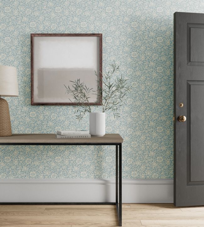 Mallow Wallpaper - Powder Blue - 217071 - Morris & Co