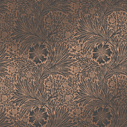 Marigold Fibrous Wallpaper - Charcoal - 124254 - William Morris AH