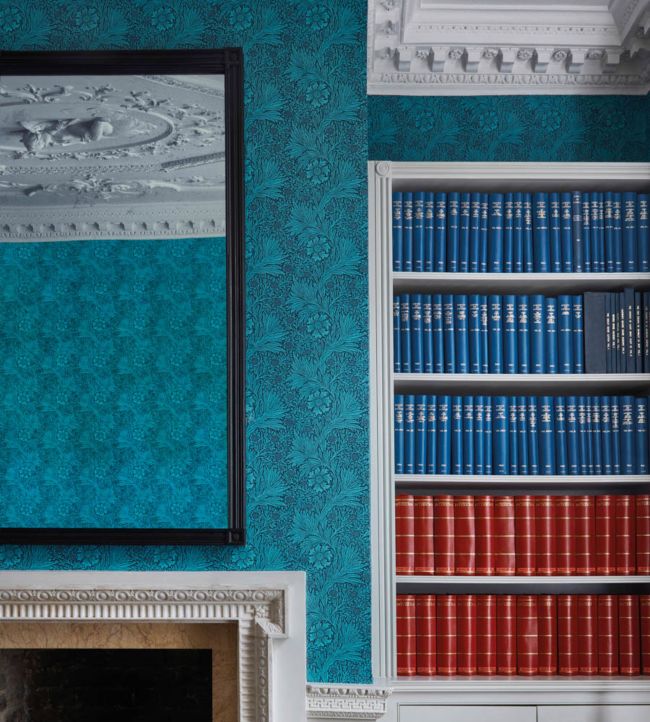 Marigold Wallpaper - Navy - 216954 - Morris & Co