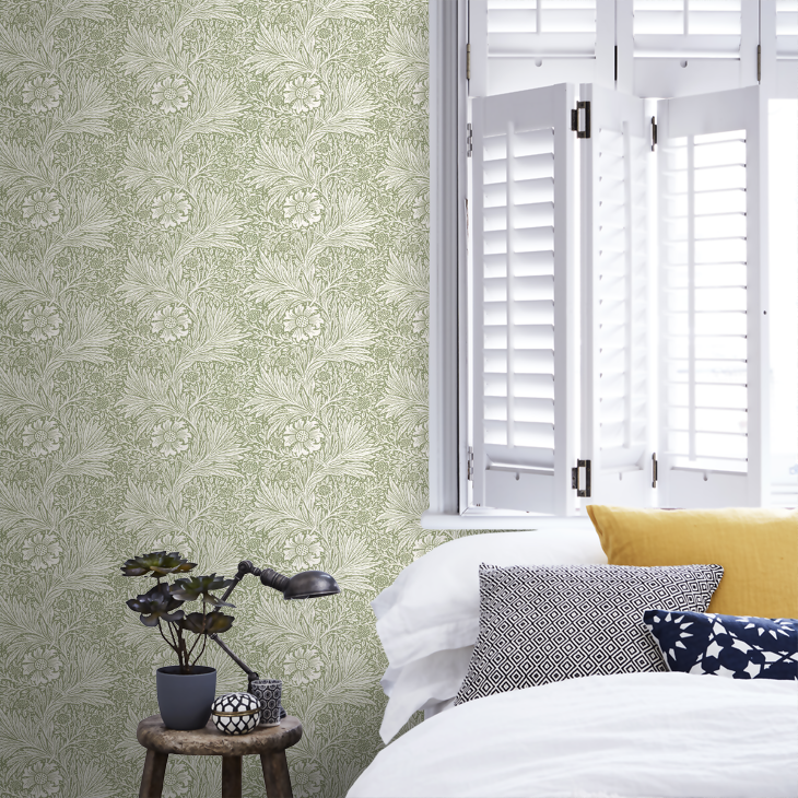 Marigold Wallpaper - Thyme - 217397 - Morris Wallpaper WD