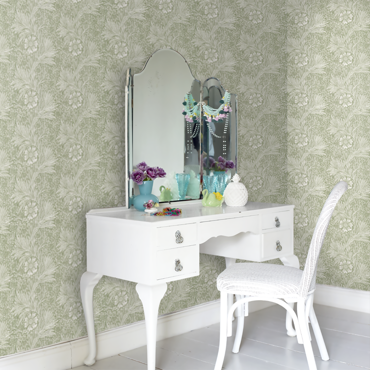Marigold Wallpaper - Thyme - 217397 - Morris Wallpaper WD