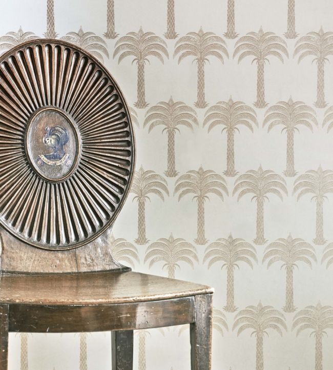 Marrakech Palm Wallpaper - Soft Gold - BG1200-102 - Barneby Gates